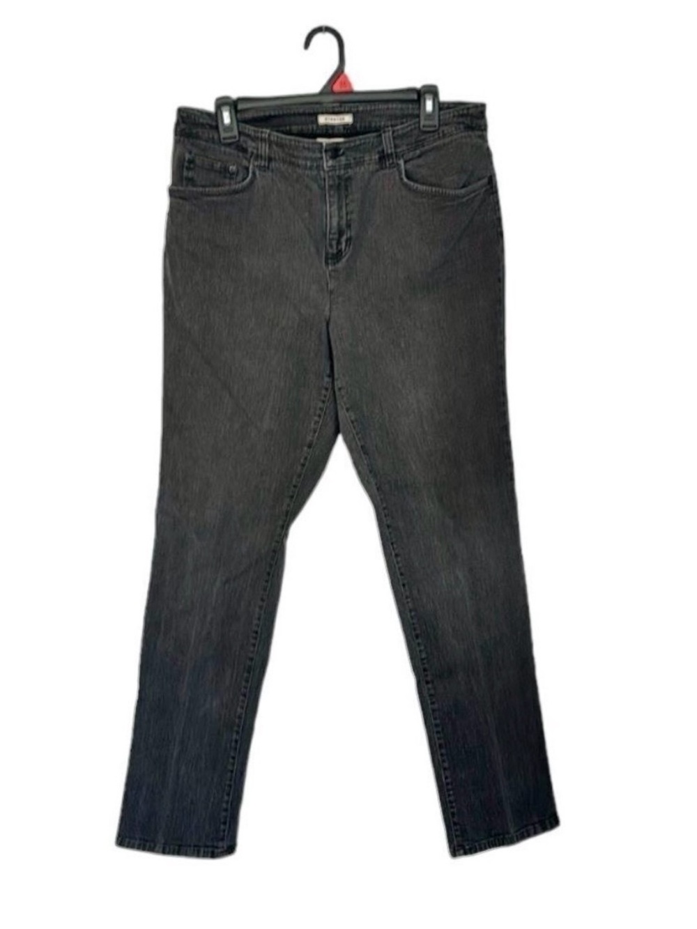 Jones New York Women’s Sport Stretch Faded Black Wash Denim Jeans Size 12